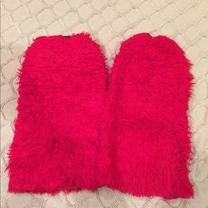 Fluffy leg warmers for raves or costumes!